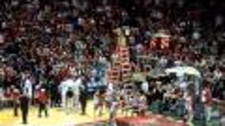 Bango The Mascot Ascends Ladder As Deer, Descends As Deer-Man